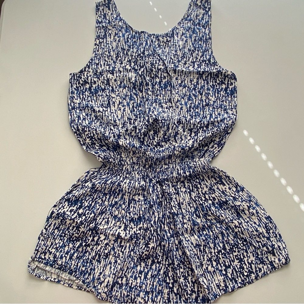 Anthropologie Splendid Waterfall Button Front Sleeveless Romper Playsuit - Picture 8 of 14